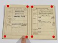 Arbeitsbuch eines Schlosser, der von 1935 bis 1945 bei den "Motoren Werke Mannheim vorm. Benz" gearbeitet hat