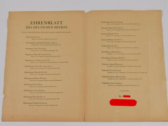 Ehrenblatt des deutschen Heeres, Ausgabe 5.Juni 1944