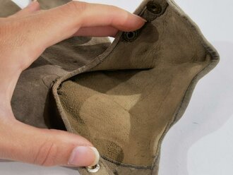 Paar Wildleder Handschuhe für Offiziere der Wehrmacht , getragenes Paar