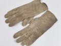 Paar Wildleder Handschuhe für Offiziere der Wehrmacht , getragenes Paar