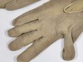 Paar Wildleder Handschuhe für Offiziere der Wehrmacht , getragenes Paar