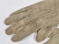 Paar Wildleder Handschuhe für Offiziere der Wehrmacht , getragenes Paar