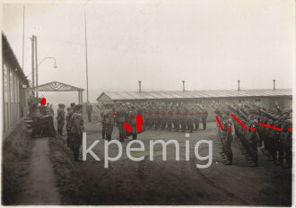 Reichsarbeitsdienst Saarland, Foto einer Vereidigung 12 x 17cm