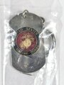 U.S. Marine Corps Schlüsselanhänger in Form und Größe einer Erkennungsmarke. Originalverpackt, sie erhalten ein ( 1 ) Stück