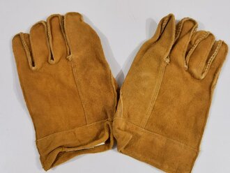 U.S. 1969 dated Glove shells, Leather, Protective. Unused, some storage wear, size 1 ( large ) You will receive one ( 1 ) pair
