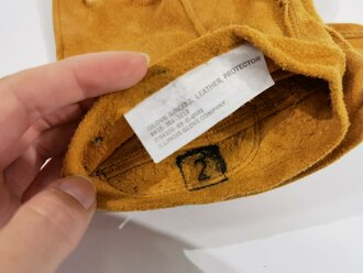 U.S. 1969 dated Glove shells, Leather, Protective. Unused, some storage wear, size 2 ( large ) You will receive one ( 1 ) pair