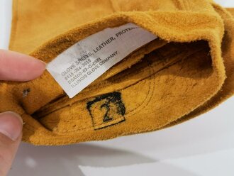 U.S. 1969 dated Glove shells, Leather, Protective. Unused, some storage wear, size 2 ( large ) You will receive one ( 1 ) pair