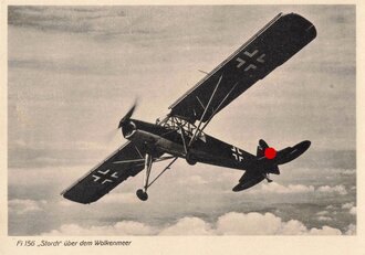 Ansichtskarte "Fi 156 Storch über dem Wolkenmeer"