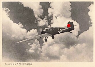 Ansichtskarte "Junkers-Ju 34, Kurierflugzeug"