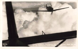 Ansichtskarte "Jäger Me 109 auf der Verfolgung...