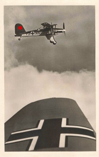 Ansichtskarte "Fieseler Mehrzweckeflugzeug Fi 167"