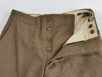 U.S.1945 dated Trousers, field, wool, size 32x34. Some small moth holes, otherwise very good condition