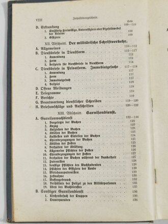 "Der Einjährig Freiwillige der Infanterie" Berlin 1915 mit 381 Seiten