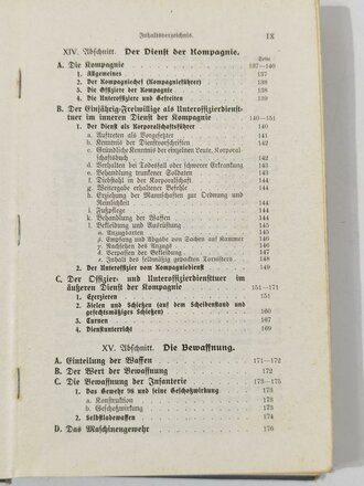 "Der Einjährig Freiwillige der Infanterie" Berlin 1915 mit 381 Seiten