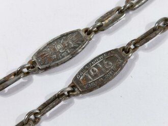 1.Weltkrieg, Teil einer Uhrenkette " Gold zur Wehr, Eisen zur Ehr"