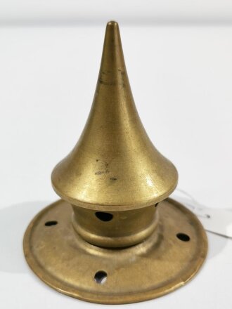 Spitze für eine Pickelhaube für Mannschaften, Messing