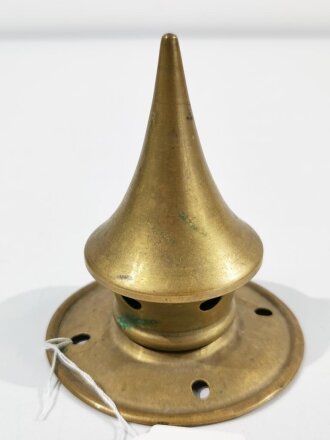 Spitze für eine Pickelhaube für Mannschaften, Messing