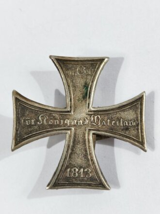 Reservekreuz als Auflage für eine Pickelhaube, Höhe 26mm, silbern