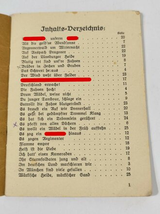 "Für Freiheit und Vaterland, Lieder der erwachten Nation" kleinformat, 32 Seiten