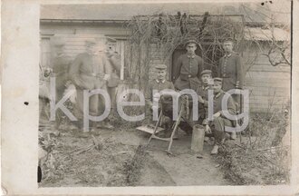 1.Weltkrieg Maschinengewehrtrupp, Foto im Postkartenformat