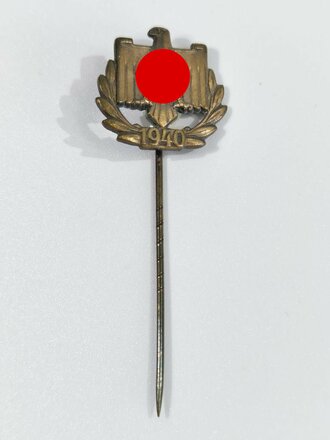 NSRL, Leistungsabzeichen in Bronze mit Jahreszahl "1940", rückseitig Klebereste