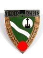 Reichsarbeitsdienst der Männer (RAD/M), Traditions-Mützenabzeichen, Arbeitsgau XXI/Niederrhein, rückseitig Klebereste