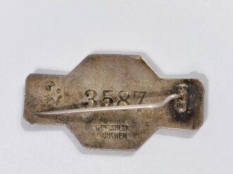 Deutsches Rotes Kreuz, emaillierte Brosche "KP"  Breite 44mm, Gegenhaken fehlt