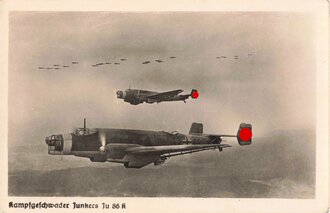 Ansichtskarte "Kampfgeschwader Junkers Ju8 86R"