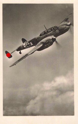 Ansichtskarte "Messerschmitt Me 110"