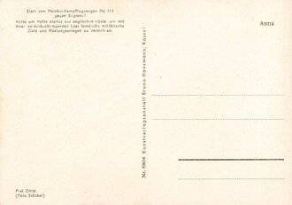 Ansichtskarte "Kampfflugzeug Heinkel He 111"