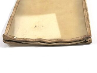 Einschub für die Kartentasche der Wehrmacht datiert 1937, stark getragenes Stück