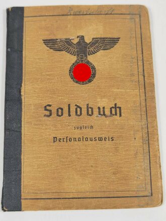 Soldbuch eines Angehörigen im "Pz.Gren....