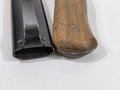Stiefelmesser Wehrmacht Scheide Originallack, Klinge ungereinigt, Hersteller Hörster Solingen