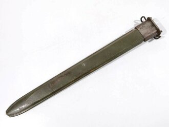 U.S. WWII scabbard M3 for Bayonet M 1942. Damaged example