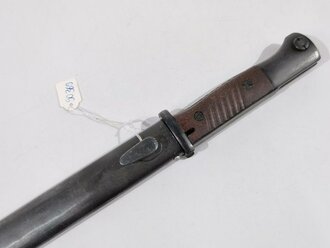 Seitengewehr M84/98 ( für K98) Hersteller 43 fnj, die Scheide nicht Zugehörig