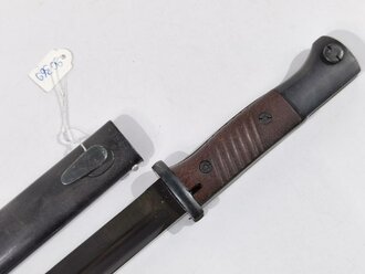 Seitengewehr M84/98 ( für K98) Hersteller 43 fnj, die Scheide nicht Zugehörig