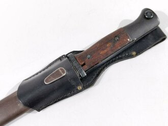 Seitengewehr M84/98 ( für K98) Nicht nummerngleiches Stück in REPRO Koppelschuh