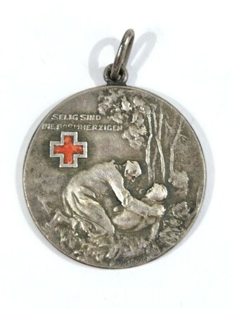 Deutsches Rotes Kreuz, tragbare Medaille " Weihnacht 1916" 28mm