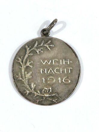 Deutsches Rotes Kreuz, tragbare Medaille " Weihnacht 1916" 28mm