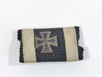 1.Weltkrieg Bandspange Eisernes Kreuz 2.Klasse mit aufgelegtem EK