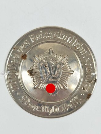 Türplakette " Mitglied des Reichsluftschutzbundes Landesgruppe Rheinland Westfalen"