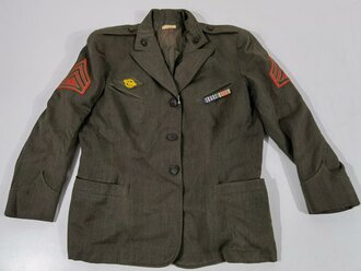 USMC US Marine Corps, Women´s Reserve Staff Sergeant Uniform (Mütze, Jacke, Rock und Bluse), used