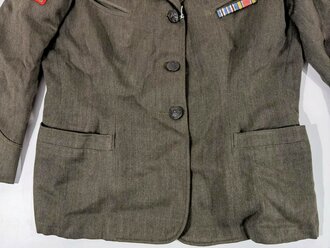 USMC US Marine Corps, Women´s Reserve Staff Sergeant Uniform (Mütze, Jacke, Rock und Bluse), used