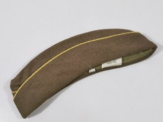 U.S. WWII, WAC Women´s Army Corps Overseas Cap Garrison, Wool, Size 21,5, Dated Feb. 1945