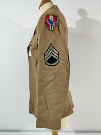 U.S. after WWII, USFA United States Forces in Austria, WAC Women´s Army Corps, Summer Tropical Worsted Jacket, Staff Sergeant, Infantry