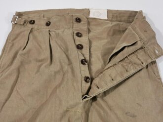 Most likely British, Khaki Twill Skirt, Dated 1938, Size 12