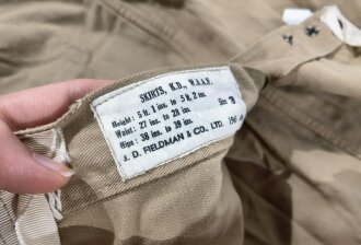 British WWII, RAF Royal Air Force, WAAF Women´s Auxiliary Air Force, Skirt Khaki Drill, Size 3, Dated 1945