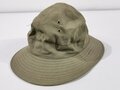 U.S. WWII, USMC United States Marine Corps, M-1941 Jungle Hat ("Boonie Hat"/"Daisy Mae Hat"), HBT Herringbone Twill, Size 6 5/8, Dated 1942