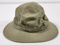 U.S. WWII, USMC United States Marine Corps, M-1941 Jungle Hat ("Boonie Hat"/"Daisy Mae Hat"), HBT Herringbone Twill, Size 6 5/8, Dated 1942