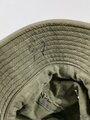 U.S. WWII, USMC United States Marine Corps, M-1941 Jungle Hat ("Boonie Hat"/"Daisy Mae Hat"), HBT Herringbone Twill, used example